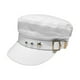 thumbnail image 3 of Sombrero de béisbol plana para mujer Yinane Gorra de vendedor de periódicos blanco, 3 of 8