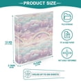 thumbnail image 4 of Three Ring Binder Cute Unicorn 1.5 Inch Round Binder D-Rings for Office Supplies and More, 4 of 10