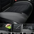thumbnail image 2 of Florich Full Set Seat Covers, Waterproof Faux Leather Seat Protectors, Comfortable Auto Interior Cushions Fit for Most Cars SUV Trucks, Black&Gray, 2 of 9