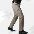 thumbnail image 3 of Men Casual Cargo Pants Regular Stretch Fit All Terrain Tough Hiking 6 Pocket Pants S-XXL, 3 of 10