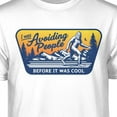 thumbnail image 2 of Teelocity Bigfoot Avoiding People Before it was Cool Graphic T-Shirt (Large - Standard Fit, White), 2 of 4