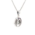 thumbnail image 2 of Jewelry Trends Sterling Silver Winged Yin Yang Pendant with Purple Amethyst on 18 Inch Chain Necklace, 2 of 9