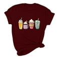 thumbnail image 5 of Patlollav Women Tees Under $10,Womens Loose Shirt Fashion Crewneck Easter Print Short Sleeve T-Shirt Casual Tops, 5 of 6