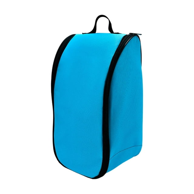 Bolsa para zapatos de fútbol, organizador de zapatos, lavable, portátil, transpirable, para viajes azul