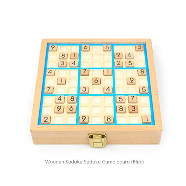 Juego De Ajedrez Sudoku Con Cajón De Madera, Juego De Mesa Educativo De Entrenamiento De Pensamiento Lógico Para Niños Y Adultos Moyic HA024474-02