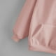 thumbnail image 4 of Sudadera con capucha informal Bouanq para mujer, de manga larga, lisa, ligera, estilo pulóver, holgada, con bolsillo, 4 of 5