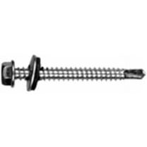 Hillman Self-Drilling Screws With Washers 1 " Hex Head Hex Head 100 / Box