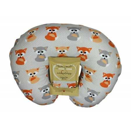 Newborn Gift Set Case - Nursing Pillow Cover Baby Gray Foxes Design Maternity Breastfeeding Newborn Infant Feeding Cushion Slipcover Case Baby Shower Gift for New Moms