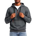 thumbnail image 5 of cllios Half Zip Hoodies for Men with Zippered Front Pocket Drawstring Long Sleeve Casual Hooded Pullover Sweatshirts, 5 of 9