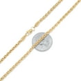 thumbnail image 2 of 3.1mm 14k Yellow Gold Plated Braided Wheat Choker Chain Necklace, 18 inches, 2 of 7