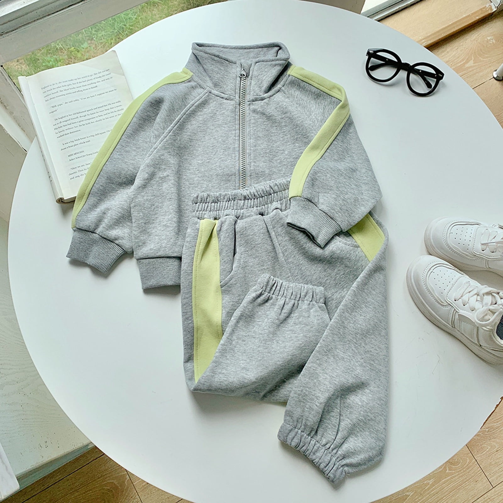 Landzoo Clothes Sets Children Tracksuit Zip Up Athletic