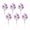 Purple, variant on 6 - Piece Silk Flower Dried Bouquets for Various Decorations
