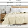 thumbnail image 2 of Southshore Fine Living, Inc. Oversized King Comforter, Apartment Essentials, All Season, Cream Color, 2 of 9