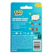 UNO Teams Card Game for Family Nights, Game Nights, Travel, Camping & Parties, Colorblind Accessible