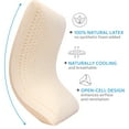 thumbnail image 5 of DREAMUS Natural Talalay Latex Bed Pillow King Size High Loft Soft, 5 of 9