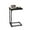 Black, variant on Melocadol C-Shaped End Table, C Shaped Under Couch Slider, Small Side Tables with Metal Frame, Adjustable Feet, for Living Room, Bedside, Sofa, TV Dinner, Recliner, Dark Brown