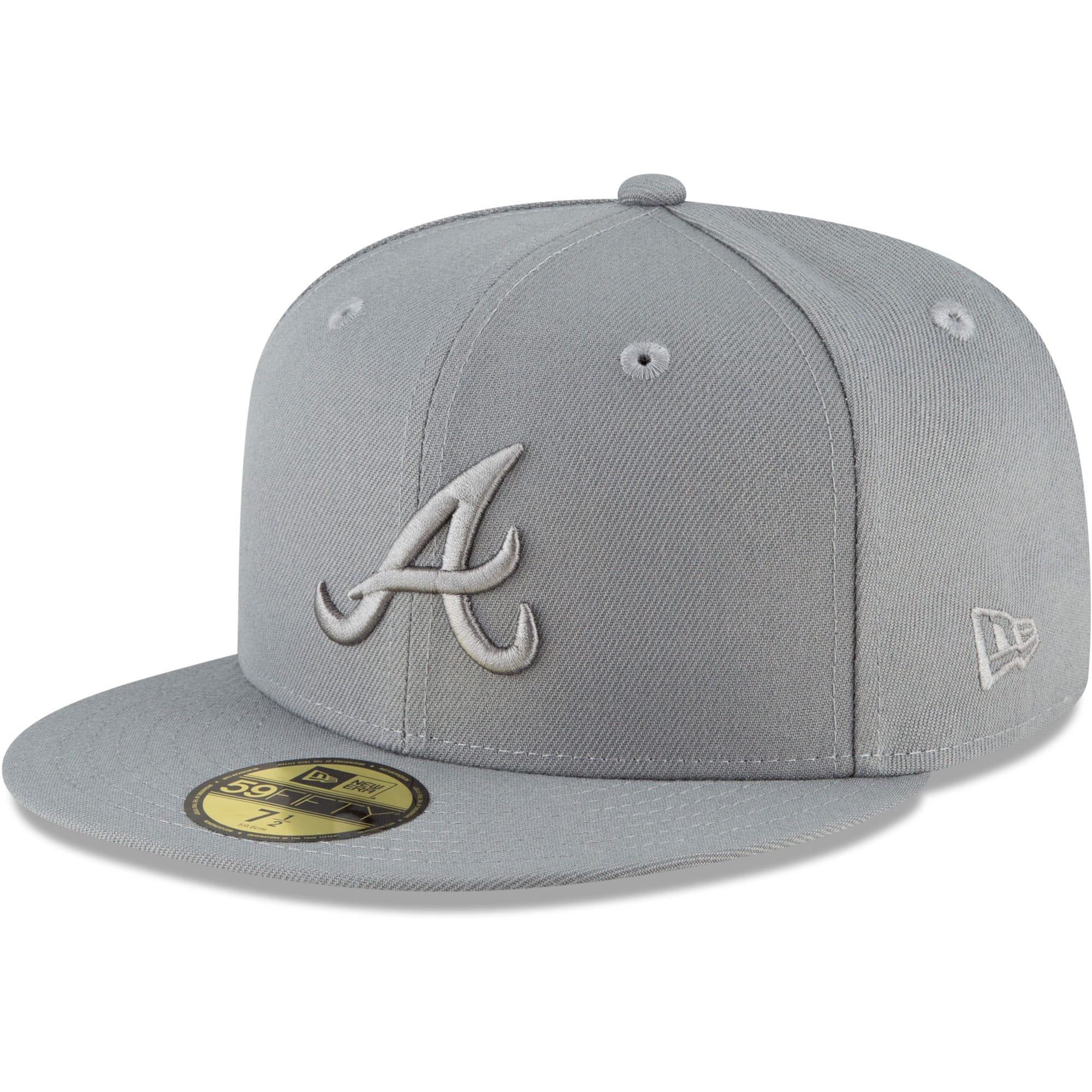 grey atlanta braves hat