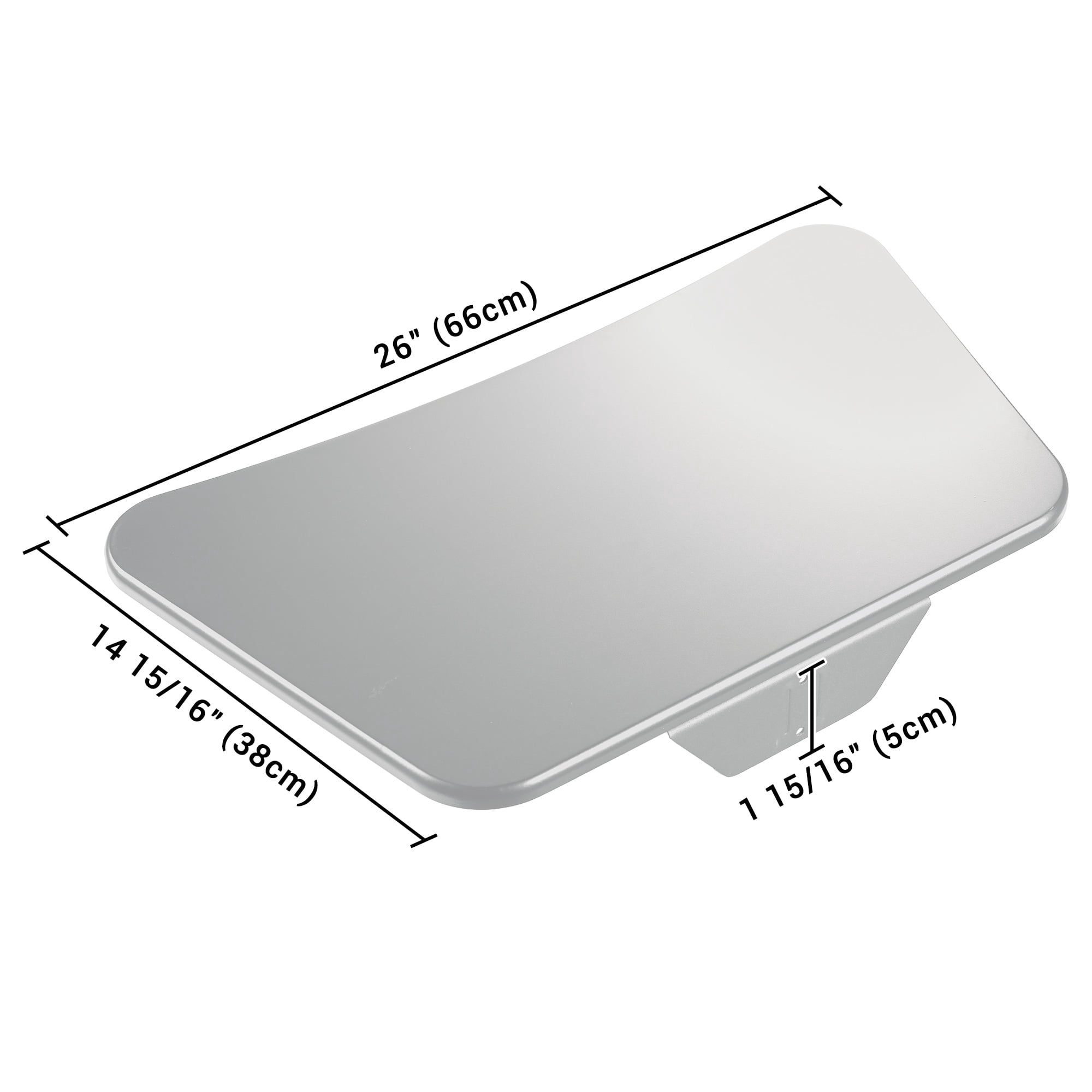 Yescom NexusX X-S Sliding Desktop Keyboard Tray for PC Mobile Cart Medical Trolley Cart Silver