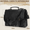 thumbnail image 4 of Maletines Xtellar Para Hombres Portafolio Para Laptop 15,6in Cuero pu Color Negro, 4 of 4