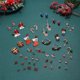 thumbnail image 2 of Colección de pendientes navideños Muñeco de nieve anciano Campanas Calcetines navideños Pendientes con muletas Regalos de año nuevo, 2 of 6
