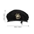 thumbnail image 2 of Mens French Beret Adjustable Beret Cap for Casual Wear Black Woolen Material 1Pack, 2 of 5