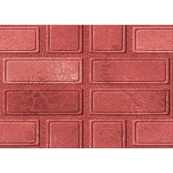 Ahgly Company Machine Washable Indoor Rectangle Transitional Red Area Rugs, 8' x 10'