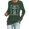 thumbnail image 4 of Customizable Women's Hoodless Sweatshirt DIY Photo Text Design Comfortable Casual Fashion Top, 4 of 7