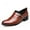 Brown, variant on YUEHUA Mens Dress Shoes Casual Business Oxford Derby Orthopedic Leather Shoes Simple Lace-up Walk Loafers Flats Shoes for Men