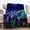 Galaxy, variant on Mushroom Blanket Gifts for Women Girls Mom, Galaxy Space Fantasy Plant Print Decoration for Home Bedroom Living Room Couch Lounge, Soft Cozy Lightweight Throw Blankets 50"x60"