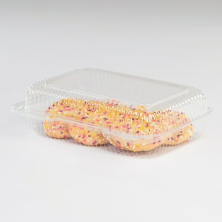 UPC 608219006631 product image for Detroit Forming LBH-663 Clear Rectangle OPS Plastic Hinged Locking Food Containe | upcitemdb.com