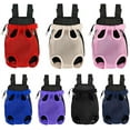 thumbnail image 4 of Pet Carrier Backpack - Adjustable Pet Front Cat Dog Carrier Backpack Travel Bag,Legs Out,Easy-Fit for Traveling Hiking Camping for Small Medium Dogs (Red, Large), 4 of 5