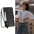 thumbnail image 1 of Funda para Samsung Galaxy A32 4G Cartera de Mano con Cremallera y Correa Cruzada Desmontable, 1 of 5