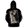 thumbnail image 3 of Lotusprinthandmade Personalized King and Queen Skull Hoodie 3D (4XL), 3 of 5