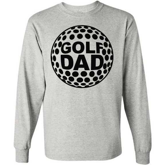 Men T-Shirt Father's Day Long Sleeve Golf Dad Black S M L XL 2XL Mens Graphic Tee