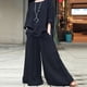 thumbnail image 2 of Conjunto de 2 Piezas de y Algodón para Mujer, Camisa de Larga Extragrande, Pantalones Holgados con Cintura Elástica y 2 Bolsillos. Azul Oscuro XXL, 2 of 3