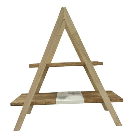 

2-Tier A Frame Wood Tabletop Kitchen Tray Server
