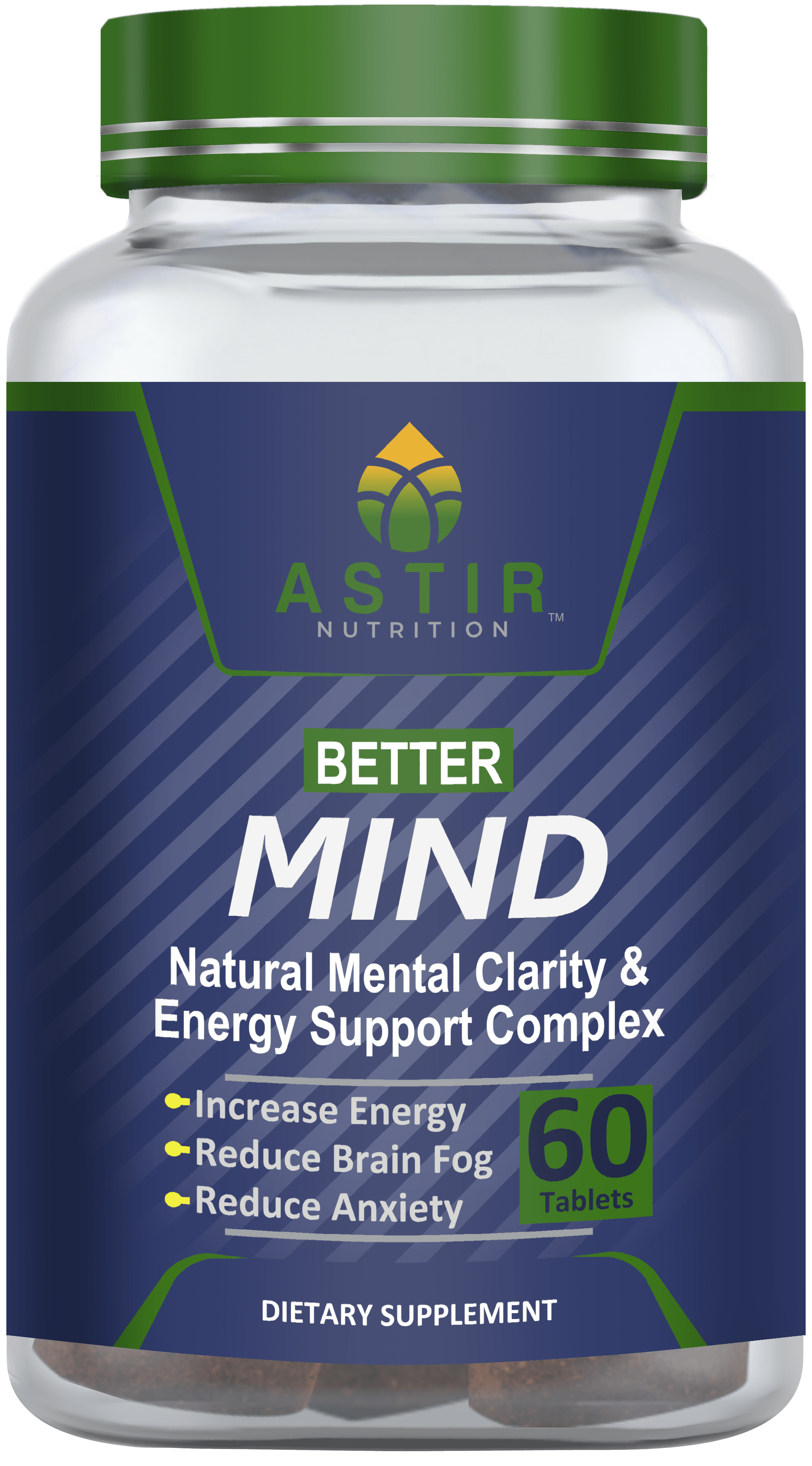 Astir Nutrition Brain Supplements for Memory and Focus 60 Premium