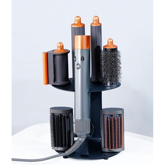 Curling Iron Holder Attachments Compatible with Dyson Airwrap Organizer Stand on Desktop, Hair Wrap Storage Rack Accessories Wall Mounted for home/Bathroom