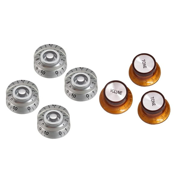 Botón de Control de Tono Yuyangstore Reemplazo Bajo de Guitarra Eléctrica 7 Piezas