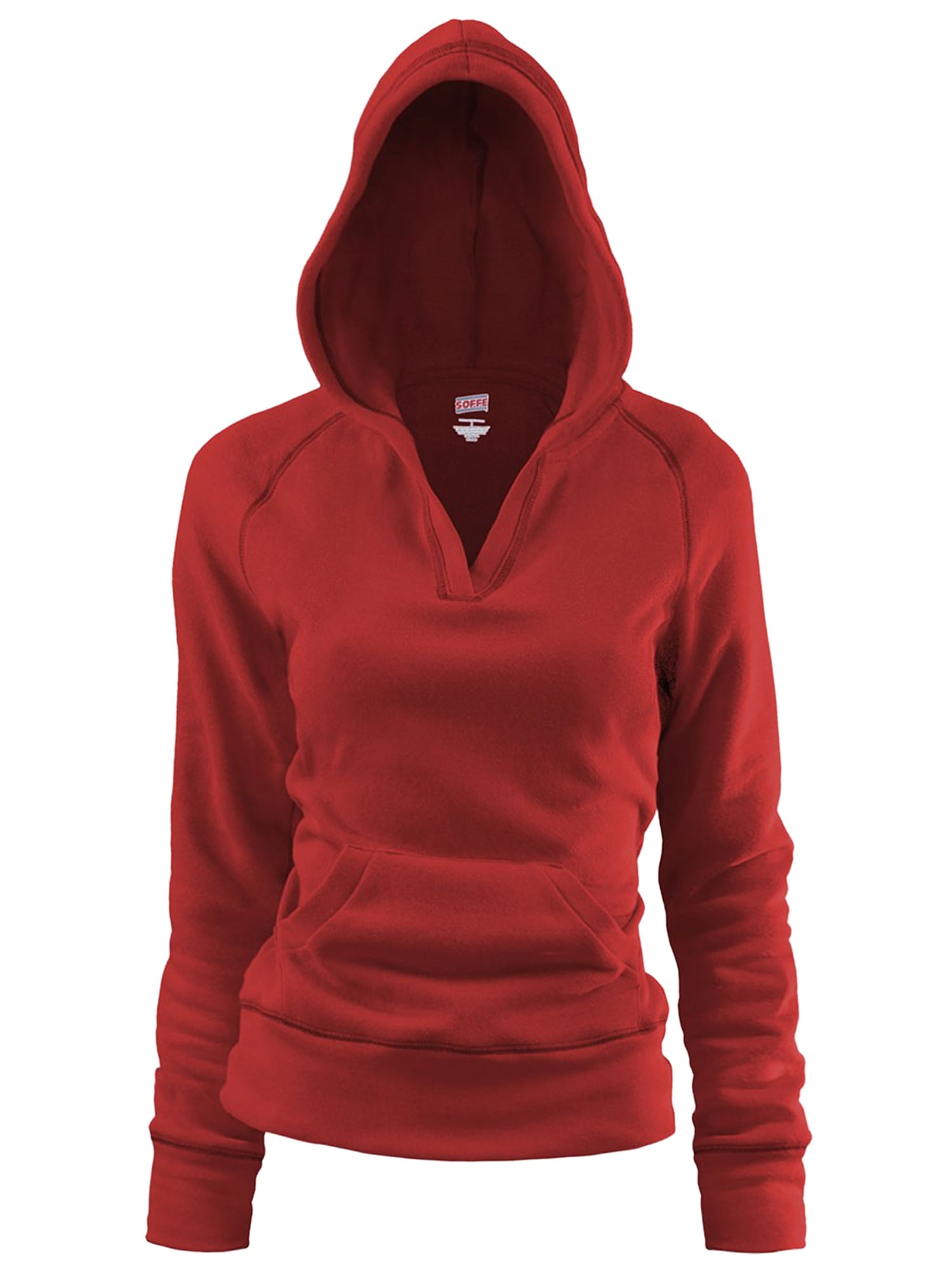 Soffe Soffe Women's Rugby Deep VNeck Hoodie