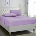 thumbnail image 1 of czcpp-- 3-Piece Bed Sheets Set - Solid Bedding Sheet Set with Deep Pocket - Super Soft Brushed Microfiber - Winkle and Fade Resistant Easy Care - (Twin Size, Lavender), 1 of 4