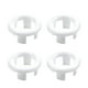 thumbnail image 2 of Billuyoard 4 bolsas de accesorios de desbordamiento de bayoneta ABS-solución estable y resistente para lavabos cubierta de anillo decorativa con Juegos de accesorios de baño hueco blanco, 2 of 6