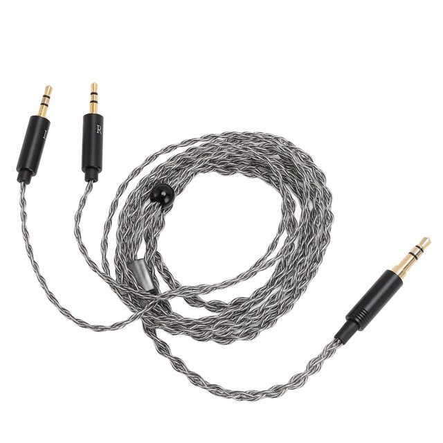 Cable de Sonido de Reemplazo de Auriculares, Núcle de Cobre PLETADO PLETADO DE TRACCION DE 3.5 MM UN CABLE DOBLE DE REALIZACIÓN DE AURICANOS DE 2.5 mm PARA HE1000 V2 PARA