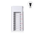 thumbnail image 1 of Puerto de estación de carga del cargador de batería de inteligencia inteligente PALO de 8 ranuras para baterías AA / AAA con indicador LED Guardurnaity DZ2887-02B, 1 of 2