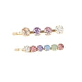 thumbnail image 3 of Hairitage Slide-Proof Jeweled Bobby Pins for Women & Girls  | Decorative Hair Styling Bobby Pins for All Hair Types | Multicolor, 2PC, 3 of 9
