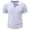 GV105_White, variant on Men's Fitted Stretch Short Sleeve Henley Shirt Gym Athletic V Neck Casual T-Shirt Summer Ribbed Solid Tops Navy M