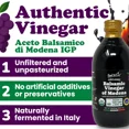 thumbnail image 4 of Organic Balsamic Vinegar of Modena, 500 ml – Non-GMO, Vegan (Pack of 2) - by Food To Live, 4 of 7
