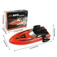 thumbnail image 3 of 2.4G Remote Control Boat Mini Speedboat Toy For Kids High Speed Double Propeller Durable Indoor Outdoor Play, 3 of 5