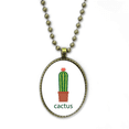 thumbnail image 1 of Cactus en Pot Vert Succulents Collier Chaîne Vintage Pendentif Bijoux Collection, 1 of 3
