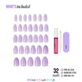 thumbnail image 4 of Kiss Core Magnetic Press On Nails Almond, ‘Harmonic Hue’, Purple, Medium, 32 Count, 4 of 12